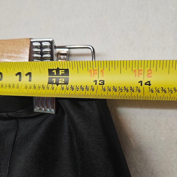 Ann Taylor Petite Black Silk Pencil Skirt with Floral Embroidery - Picture 4 of 6